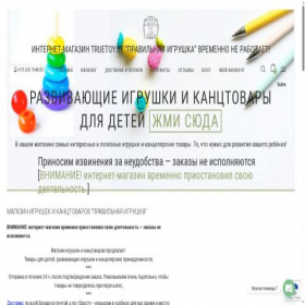 Скриншот главной страницы сайта truetoy.by