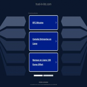 Скриншот главной страницы сайта trust-in-btc.com