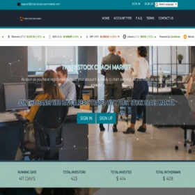Скриншот главной страницы сайта trust.stockcoachmarket.com