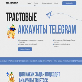 Скриншот главной страницы сайта trustacc.ru