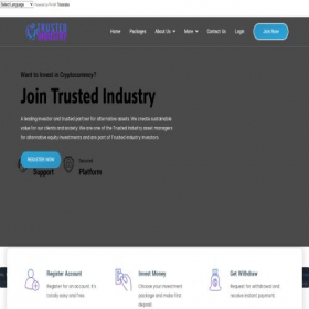 Скриншот главной страницы сайта trustedindustry.org