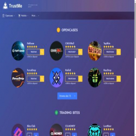 Скриншот главной страницы сайта trustme.ink