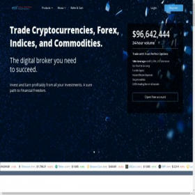 Скриншот главной страницы сайта trustperfectoption.com