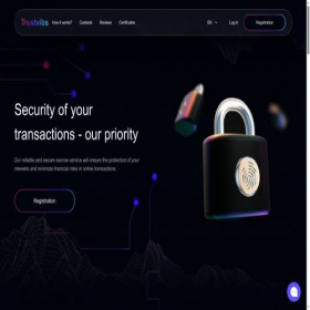 Скриншот главной страницы сайта trustvibs.com