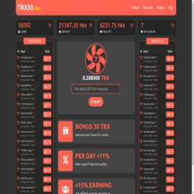 Скриншот главной страницы сайта trx50.com