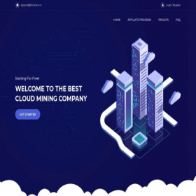 Скриншот главной страницы сайта trxminers.cc