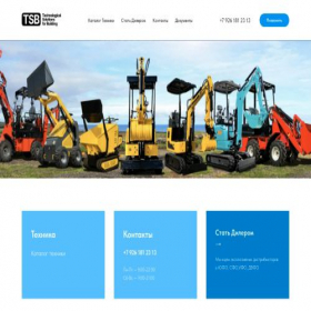 Скриншот главной страницы сайта tsb-russia.ru