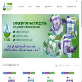 Скриншот главной страницы сайта tsk-ecodom.ru