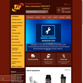 Скриншот главной страницы сайта tsp-shop.ru