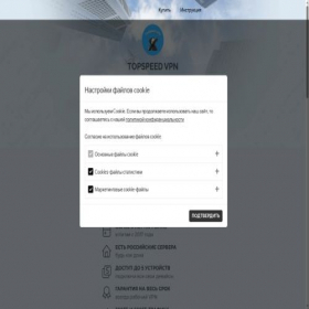 Скриншот главной страницы сайта tsvpn.store