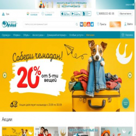 Скриншот главной страницы сайта tula.dryclean.ru