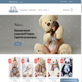 Скриншот главной страницы сайта tumen.thebears.ru