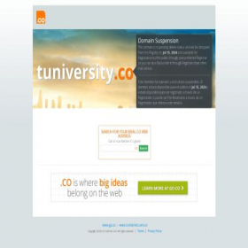Скриншот главной страницы сайта tuniversity.co