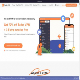 Скриншот главной страницы сайта turbavpn-com.top