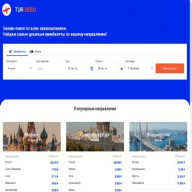 Скриншот главной страницы сайта turberu.ru