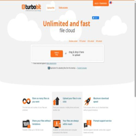 Скриншот главной страницы сайта turbobit.net