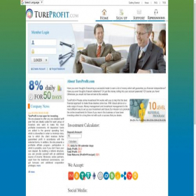 Скриншот главной страницы сайта tureprofit.com