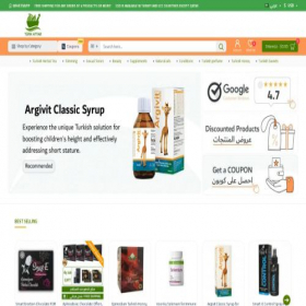 Скриншот главной страницы сайта turkattar.com.tr