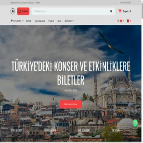 Скриншот главной страницы сайта turkey-tickets.com