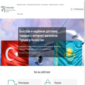Скриншот главной страницы сайта turkeyshops.kz