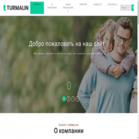 Скриншот главной страницы сайта turmalin.uz