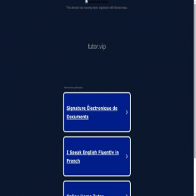 Скриншот главной страницы сайта tutor.vip
