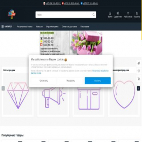 Скриншот главной страницы сайта tv-sale.by