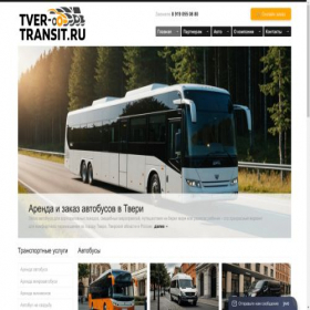Скриншот главной страницы сайта tver-transit.ru