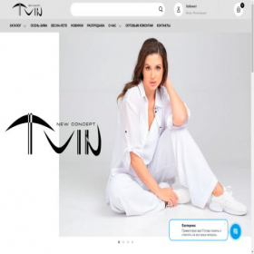 Скриншот главной страницы сайта tvinmoda.ru