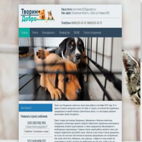 Скриншот главной страницы сайта tvorimdobro555.ru