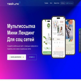 Скриншот главной страницы сайта tvoy-link.com