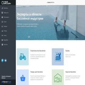 Скриншот главной страницы сайта tvoybasseyn.ru