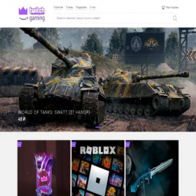 Скриншот главной страницы сайта twitchgaming.ru