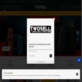 Скриншот главной страницы сайта twosell.com
