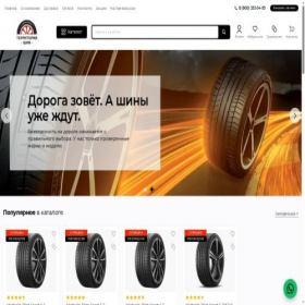 Скриншот главной страницы сайта tyres-premier.shop