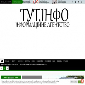 Скриншот главной страницы сайта tytinfo.com