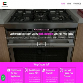 Скриншот главной страницы сайта uaehomeappliances.com