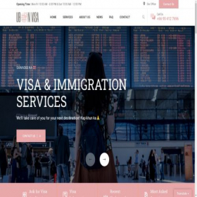 Скриншот главной страницы сайта ubonvisa.com