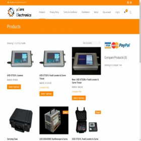 Скриншот главной страницы сайта ucore-electronics.com