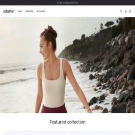 Скриншот главной страницы сайта udatter.com