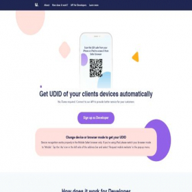 Скриншот главной страницы сайта udid.tech