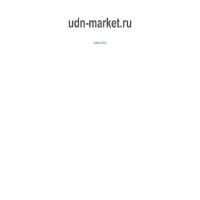 Скриншот главной страницы сайта udn-market.ru