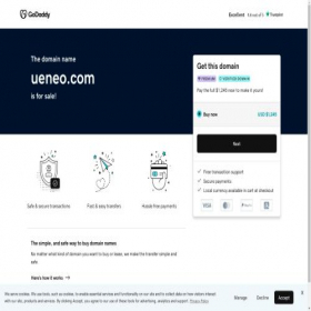 Скриншот главной страницы сайта ueneo.com