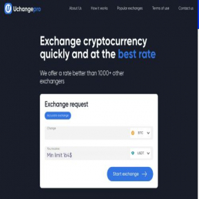 Скриншот главной страницы сайта uexchangepro.org