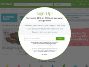 Скриншот главной страницы сайта ufa.groupon.ru