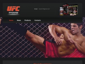 Скриншот главной страницы сайта ufc-pharm.com