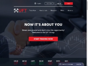 Скриншот главной страницы сайта uftgroup.com