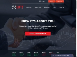 Скриншот главной страницы сайта uftgroup.vip