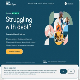 Скриншот главной страницы сайта ukdebtexpert.co.uk