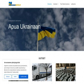 Скриншот главной страницы сайта ukrainanhata.fi